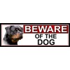 Shawprint Limited Rottweiler BEWARE OF THE DOG METAL GATE SIGN