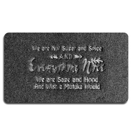 Funny Door Mat, We are Not Sugar and Spice Everything Nice Doormats for Entrance Way Outdoors Indoor Washable 30"x 18"Cute Holiday Welcome Mats for Entryway