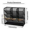 Marbrasse Mesh Desk Organizer, Multi-Functional Pen Holder, Desktop Stationary Organizer,
