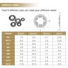 370 Pieces Internal Tooth Star Lock Washers, Kindroufly 9 Sizes