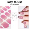 DUKASOU Nail Stickers,28 pcs Gel Nail Strips, Nail Gel Stickers