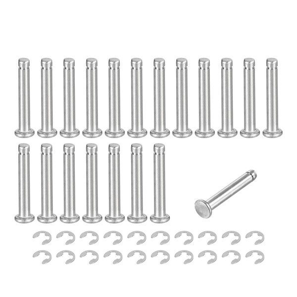 uxcell 20 Sets M4x25mm 304 Stainless Steel Cylindrical Axis Snap