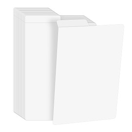 VOKOY 50 Pack Cardboard Comic Book Dividers, 22-Point Solid Comic Book Dividers with Tab Thick White Card Separator for Regular Comics Magazine Storage Boxes, 7-1/4 x 11-1/4 inches
