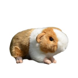 RLOMUTE 7 Inch Yellow Guinea Pig Plush Toy, Realistic Guinea Pig Stuffed Toy, Soft Cuddly for Party Favours, Companion, Bedroom, Car, Home Decoration, Collector's Gift for Children