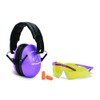 Youth and Women's Passive muff and Glasses combo, Purple