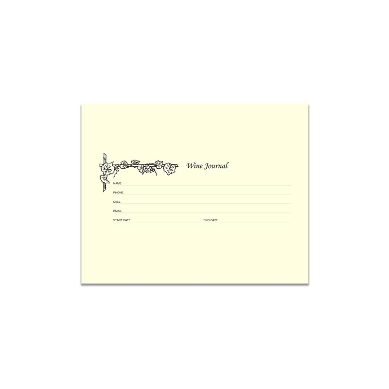 BookFactory Wine Journal Log Book/Collector’s Diary Notebook/Wine Tasting - 72