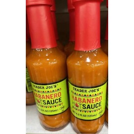 Trader Joe's VALUE 2 PACK Trader Joe’s HABANERO HOT SAUCE 4.2 fl oz ea.