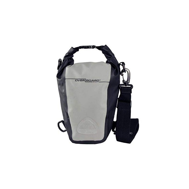 OverBoard 100% Waterproof SLR/DSLR Roll Top Camera Bag, Grey, 7