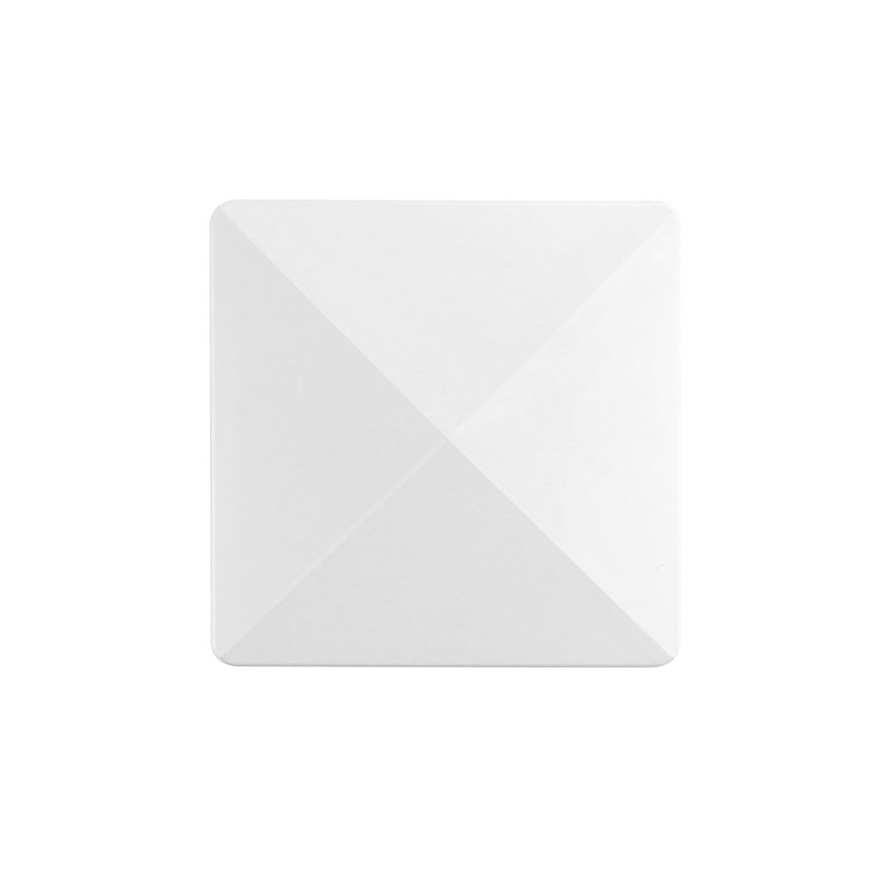 QWORK Vinyl Post Cap, 8 Pack 5" x 5" Vinyl