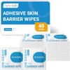 Amolyfe Skin Barrier Wipes - 40-Count Protective Skin Prep Wipes