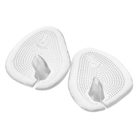 Baluue 3pairs Forefoot Cushion Gel Pads for Women Transparent Anti- Design Comfortable Foot Support for All Shoe Types
