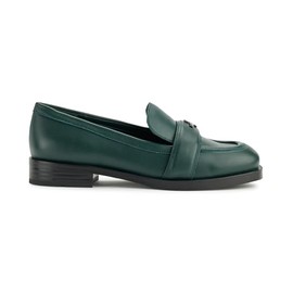 Karl Lagerfeld Paris Women's Madlen Dress Loafer, Forest Green, 8.5