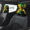TZBVTAU 2 Pcs Jamaica Flag Headrest Covers,Cute Funny Car Headrest