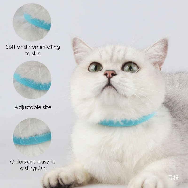 TYFGRT Pack of 36 Pet Identification Rings, Colourful Pet Collars,