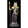 Egyptian Bastet Figurine Black Gold - Warrior Decoration Egypt Statue