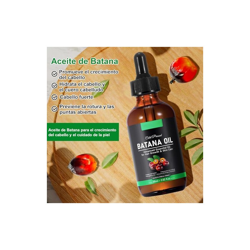 2 PCS Aceite de Batana, 120ML aceite de Batana para