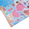 36PCS Facial Stickers for Kids Cartoon Hawaiian Beach Theme Sticker