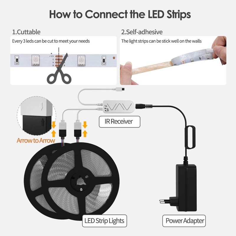 Weily LED Strip 15 m Flexible Colour Changing Smart WiFi