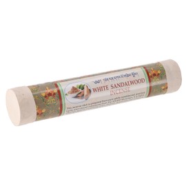 GURU SHOP Tibetan Natural Incense Sticks - White Sandalwood Incense, Beige, 20.5 x 4 x 4 cm, Incense Sticks from Tibet, Nepal