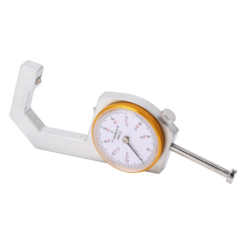 Thickness Gauge Tool Round Dial Indicator Handheld Portable Tester Caliper