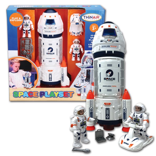 Nature Bound Playful Minds Rocket Ship Space Toy, Kids Spaceship