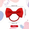 20 Pcs Red Hair Accessories Bows Scrunchie | Bows for