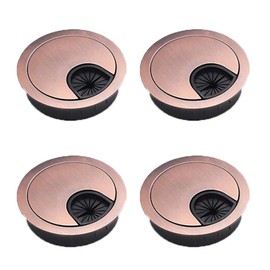 Gasea 4 Packs 50mm Desk Table Grommet Cable Tidies Computer Desk Surface Port Wire Hole Covers Cap