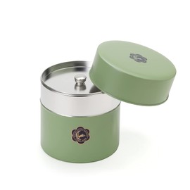Tsukiusagijirushi Tsukiusagijirushi 106-09068 Moon Rabbit Rabbit Tin Can (Large), Green, Tea Leaves, Tea Canister, Coffee Canister, Trinket Case, 10.6 oz (300 g)