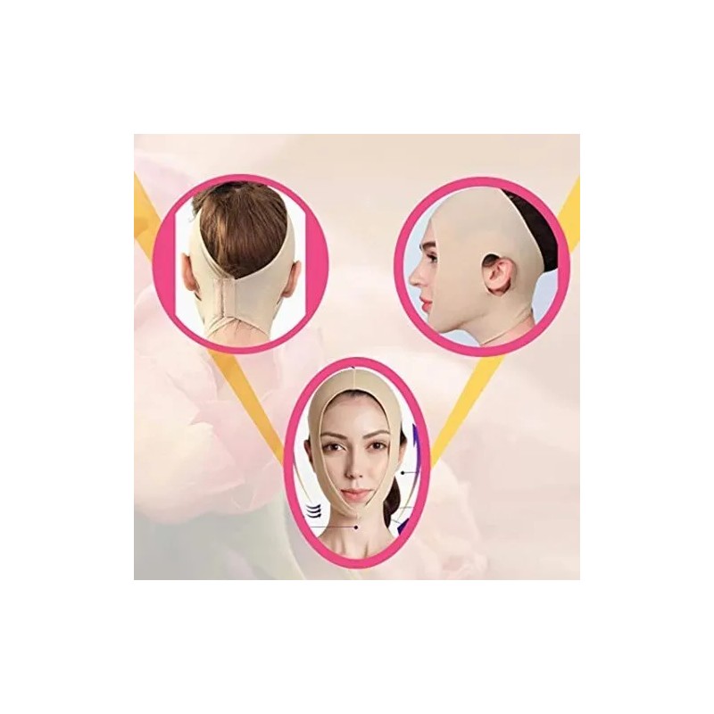 Mentonera Facial Reductora Papada Arruga Cachete Moldea 2pk