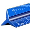 Architectural Scale Ruler, 12'' Imperial Architect Scale, Aluminum Engineer Scale