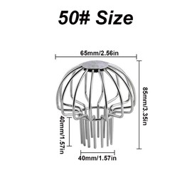 Dachrinnenschutz aus Edelstahl, 50mm Fallrohrschutz Dachrohre Filtersieb Fallrohrfilter Laubschutz gegen Schlamm, Laub, Schmutz