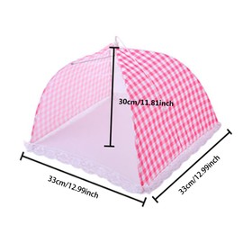 Pop Up Mesh Food Cover Collapsible Food Fly Net Cover Protector for Outdoors, Screen Tents,Parties Picnics, BBQs Keep from Flies Bugs Black 1PCS