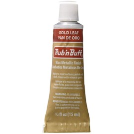 JewelrySupply Rub 'n Buff Metallic Gold Leaf Paste, 0.5 Fl Oz, BF6361, Ideal for Restoring Antiques, Stenciling, Frame Finishing, Home Decor, Craft Projects