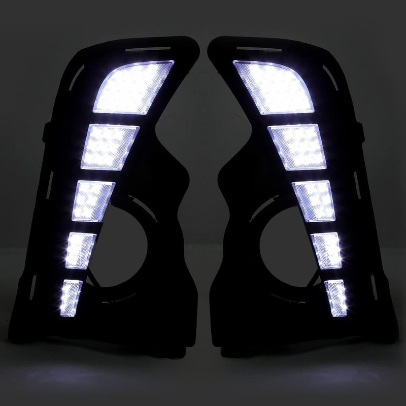 HECASA LED Daytime Running Light Fog Lamp Compatible with 2017-2019