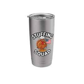 Thanksgiving Turkey Stuffing Squad Thanksgiving Turkey Stainless Steel Insulated Tumbler