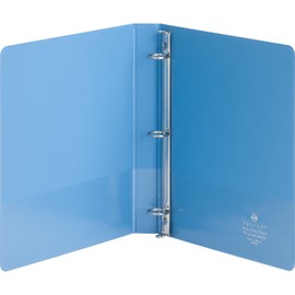 S.P. Richards Company Round Ring View Binder, 1"Capacity, 11 x 8-1/2" Light Blue (SPR19602)