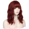Short 14 Inches Pastel Wavy With Air Bangs Bob Cosplay