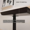 Gaxomo Large Under Desk Mounted Sliding Drawer with Bamboo Tray
