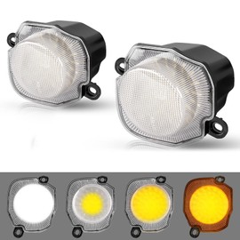 POPMOTORZ New Suzuki Jimny LED Turn Signal, Jimny Sierra JB64 JB74 Front Lamp, Parts, Clear Turn Signal Lens White & Amber High Brightness, Delight Function, High Fla Prevention, Dedicated Design for