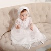 DPKM Baby Girls Christening Dress 4PCS Newborn Tulle Baptism Gown