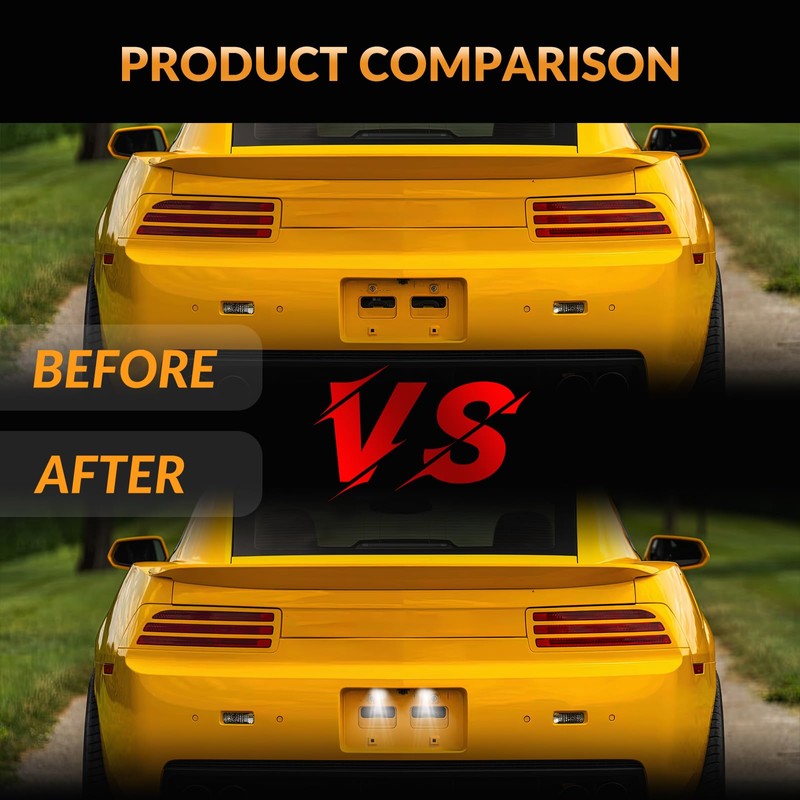 DERMOKA LED License Plate Light For 2010-2013 Chevy Camaro Tag