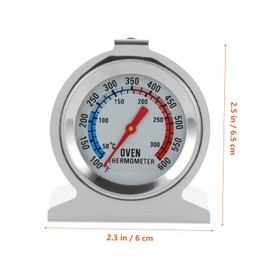 KICHOUSE Grill Thermometer for Cooking and Baking Oven Temperature Gauge Large Scale and Digital Reading Portable Food Thermometer