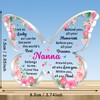 JMIMO Nanna Gifts Nanna Butterfly Shaped Acrylic Plaque from Granddaughter