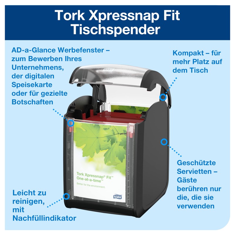 Tork Xpressnap Fit Table Napkin Dispenser - 272900 - N14