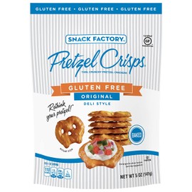 Snack Factory Pretzel Crisps Gluten Free, Original Flavor, 5 Ounce (Pack of 8)