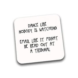 Rib Ticklerz - Funny Office Email Coasters Novelty Hilarious Humour Gift Colleague Secret Santa Work Office Joke Banter Friends Birthday DC233