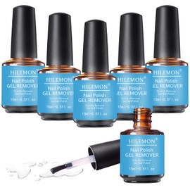 Quick Gel Nail Polish Remover, Easy Remove Gel Polish in 3 Minutes, No Need Soaking or Wrapping, Gel Remover for Nails 15ml (6PCS Remover)