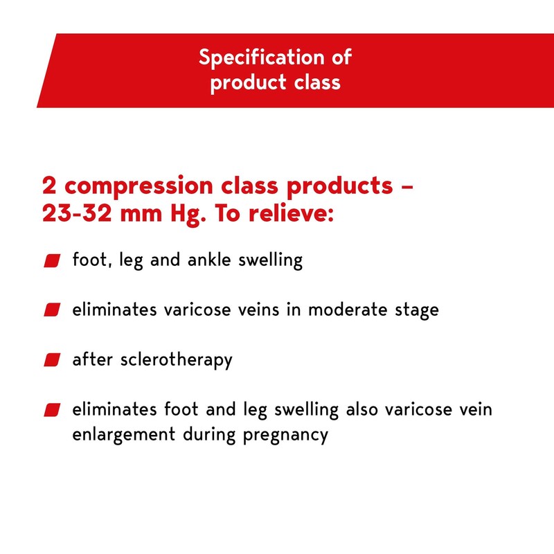 Lauma Medical, 23-32 mmHg Medical Compression Knee High Socks for
