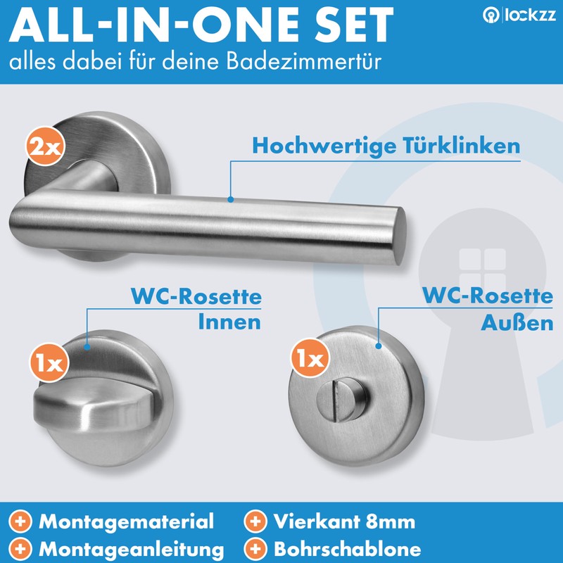 lockzz Stainless Steel Door Fitting Würzburg