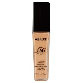 ABRUS Foundation Makeup - Flawless Matte Liquid Foundation for Full Coverage up to 24 Hours (A02 Nude, 30 ml)
